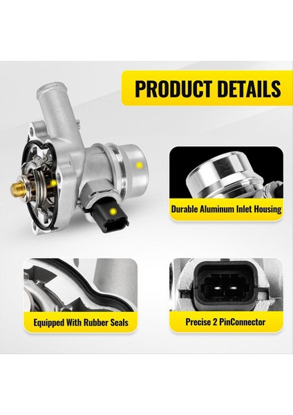 Termostat Gövde Motoru Soğutucu Çıkışı 55565336 55579010 55593034 Chevrolet Cruze Vauxhall Opel Buick Encore 1 4l (Yurt Dışından) modelleri