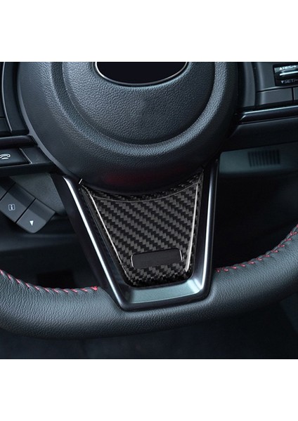 Subaru Wrx Için Gerçek Sert Karbon Fiber Çıkartma Stı 2022 2023 Araç Direksiyon Çarkı Düğmesi Çerçeve Iç Döşeme (Kırmızı) (Yurt Dışından) modelleri