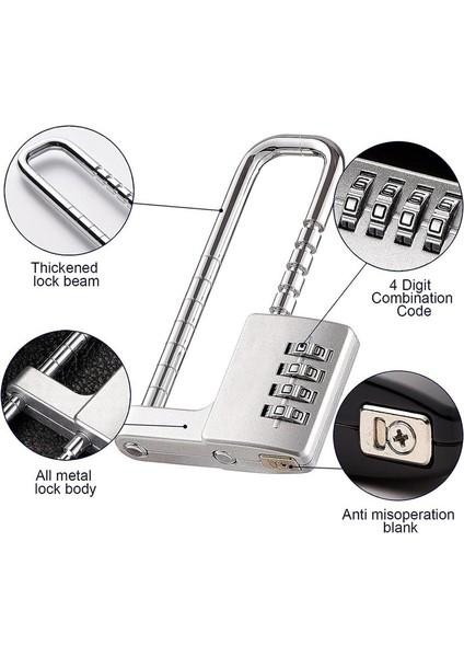 Dolap Kilidi Kombinasyon Ama Kilit Paslanmaz Çelik Salon Locker Lock Kodu Okul Için Uzun Ayarlanabilir Kilidi Kilidi Spor Salonu Gümüş (Yurt Dışından) modelleri