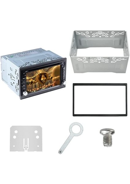 Araba Radyosu Kurulum Çerçevesi Evrensel 2din Double Din Metal Çerçeve Yuvası Yuva Araç DVD Oynatıcı Gps Navigasyon (Yurt Dışından) fiyatları