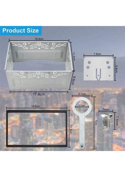 Araba Radyosu Kurulum Çerçevesi Evrensel 2din Double Din Metal Çerçeve Yuvası Yuva Araç DVD Oynatıcı Gps Navigasyon (Yurt Dışından) modelleri