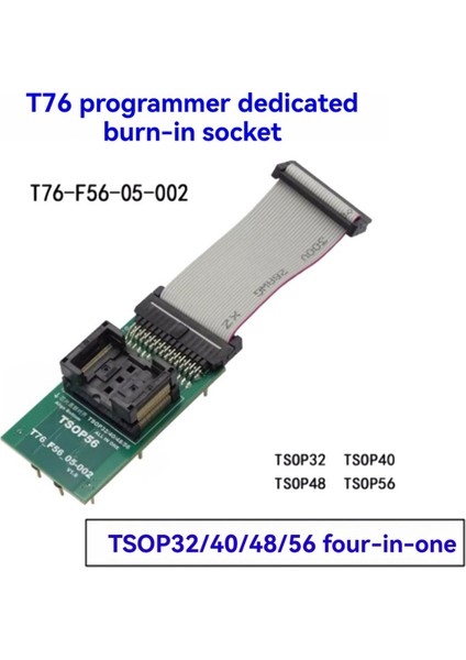 Xgecu T76 Programcısı Için TSOP32 TSOP40 TSOP48 TSOP56 Zıf Adaptör Soketi (Yurt Dışından) fiyatları