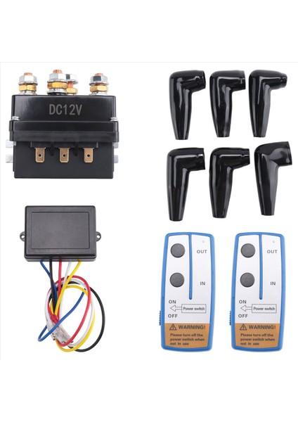 12V 500A Vinç Solenoid Röle Kontaktörü+ Kablosuz Vınch Kamyo Ceep Atv 5500-12000LBS Vinç (500A) (Yurt Dışından) fırsatları