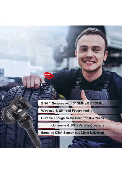 4pcs Otomatik TS408 TS508 ITS600 Tpms Lastik Basınç Sensörü 433MHZ 315MHZ 2 Arada 1 Sensör Monitörü Için Programlanabilir Mx Sensörü (Yurt Dışından) indirimleri