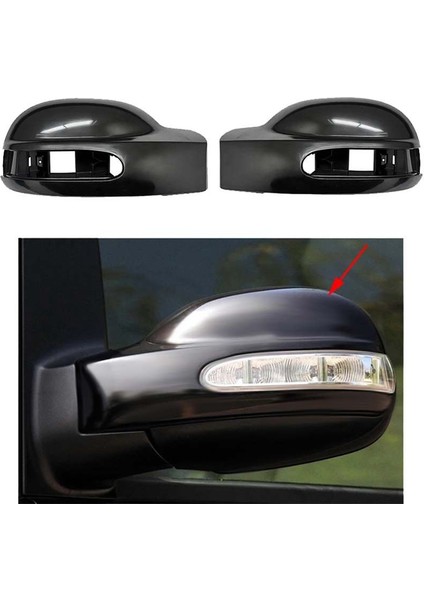 Araba Yan Kanat Dikiz Aynası Kapak Kapağı Için Mercedes-Benz Viano W639 2003-2010 A6398110461 A6398110561 (Yurt Dışından) indirimleri