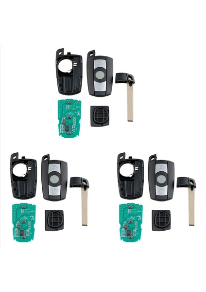 3x Araç Akıllı Uzaktan Anahtar 3 Düğmeleri Bmw Için Uygun 3/5 Serisi X5 X6 Cas2 Cas3 433MHZ (Yurt Dışından)