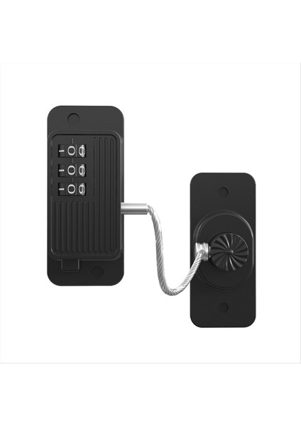 Buzdolabı Kilidi Buzdolabı Kilidi Anahtarsız Tek Tıklama Erişim Özelleştirilebilir Parola Çocuk Güvenliği Kombinasyonu Kilit Siyah (Yurt Dışından)