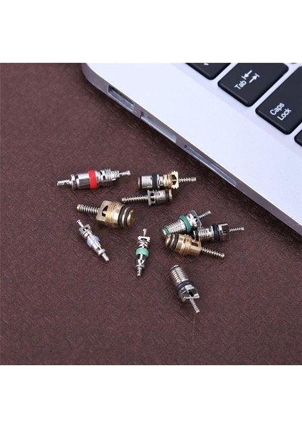 104PCS Araç Klima Valf Çekirdek Çiftlik A/c Ac Shrader Valf Çekirdeği ve Tool R134 R12 Hvac Valfleri Kiti (Yurt Dışından) indirimleri