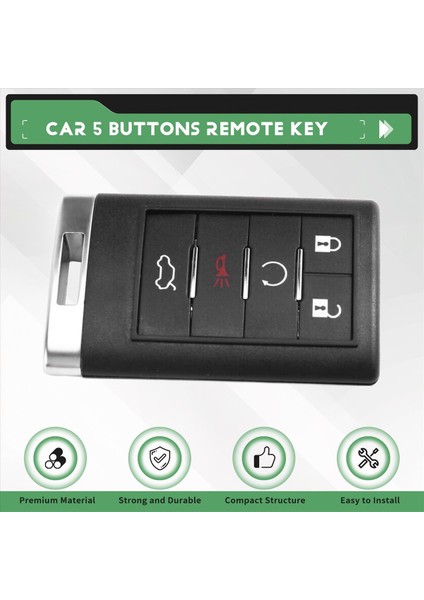 Cadillac Remote Anahtar Için OUC6000066 315MHZ Çip ile Araba 5 Düğme Uzaktan Tuş (Yurt Dışından) fırsatları