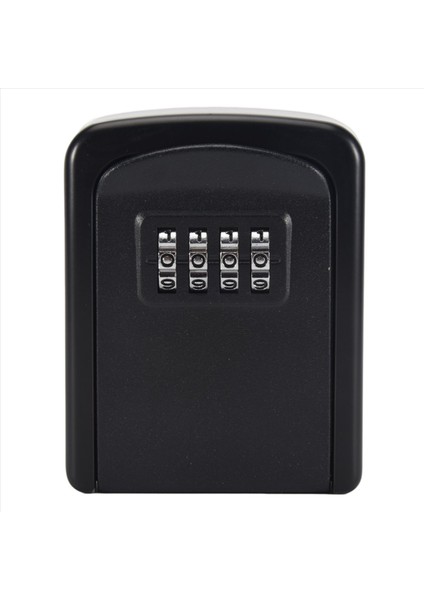 Anahtar Kilit Kutusu Duvara Monte 4 Sayı Kombinasyon Kilit Kutusu Ev Anahtar Hava Durumu Güvenliği Anahtar Depolama Kilit Kutusu Siyah (Yurt Dışından)