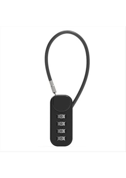 Siyah Güvenlik Kombinasyonu Asma Kilit 4 Haneli Kombinasyon Asma Kilit Çinko Alaşım Hırsızlığı Önleyici Bavul (Yurt Dışından)