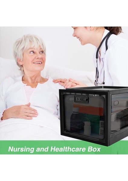 2x Ilaç Kilit Kutusu Cep Telefonu Kilit Kutusu Kilitlenebilir Depolama Kutusu Buzdolabı Gıda Kilit Kutusu Tablet Depolama Dolabı Siyah (Yurt Dışından) modelleri