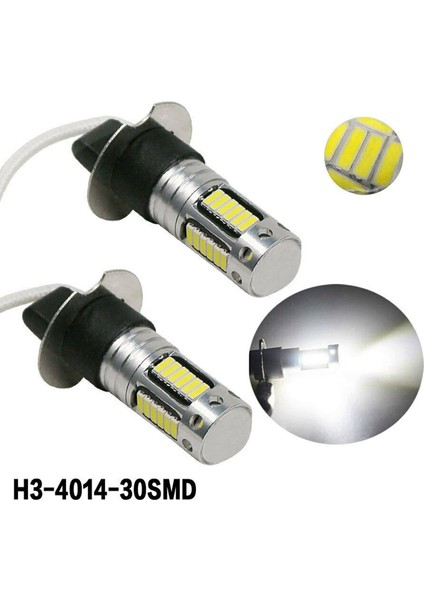 6pcs H3 Süper Parlak LED Sis Sürüş Drl Ampuller Kiti 6000K Beyaz (Yurt Dışından) fırsatları