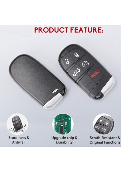 Anahtar Fob Jeep Grand Cherokee Için Anahtarsız Giriş Uzaktan Kumandası 2014-2022 M3N-40821302 68143505 433MHZ 2pcs (Yurt Dışından) indirimleri