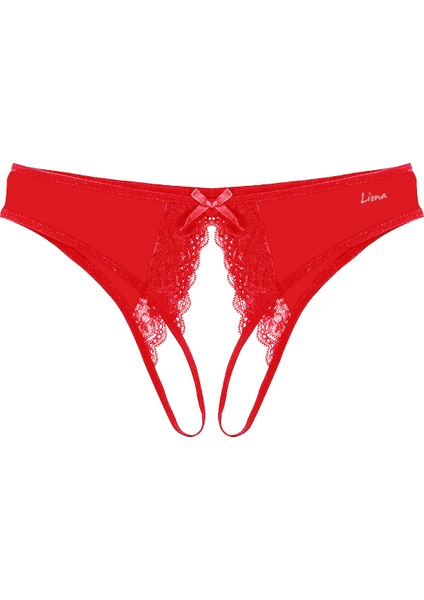 Özel Bölgesi Açık Kırmızı Fantezi Külot