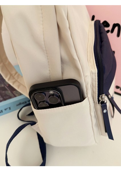 Çocuk Çalışma Sırt Çantası Seyahat Sırt Çantası Erkek ve Kız Çocukları Kontrast Renkli Harf Tamamlama Okul Çantası (Yurt Dışından) modelleri