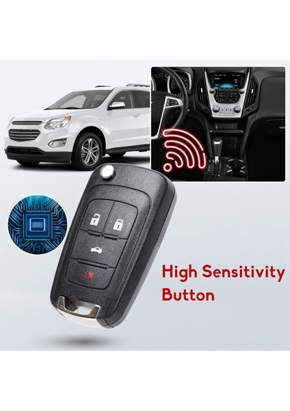 Car Key Fob Chevy Cruze Equinox Camaro Impala Malibu Sonic Buick Lacrosse Regal Verano OHT01060512 (Yurt Dışından) indirimleri