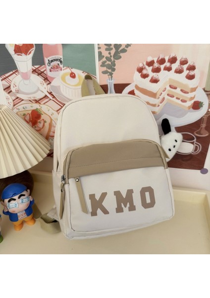 Çocuk Sırt Çantası Seyahat Sırt Çantası, Erkek ve Kız Öğrenciler Için Kontrast Renkli Harf Makamı Okul Çantası (Yurt Dışından)