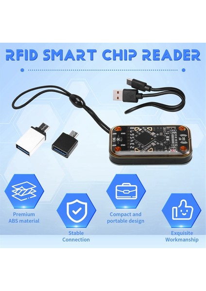 Bukalemun Ultra Temassız Akıllı Kart Emülatörü Rfıd Akıllı Çip Okuyucu+3xuid Anahtar Zinciri Nfc Okuma Yazarı (Yurt Dışından) indirimleri