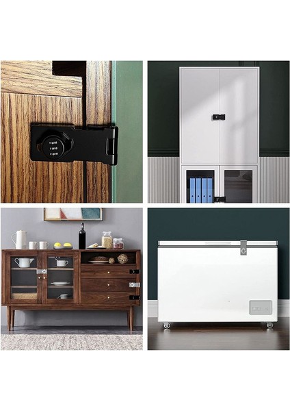 Ev Kabini Şifre Kilitleri Dolap Kapı Kombinasyonu Kilidi Kapı Kilidi Toka Kapı Dolabı Gizlilik Kilidi (Gümüş) (Yurt Dışından) fırsatları