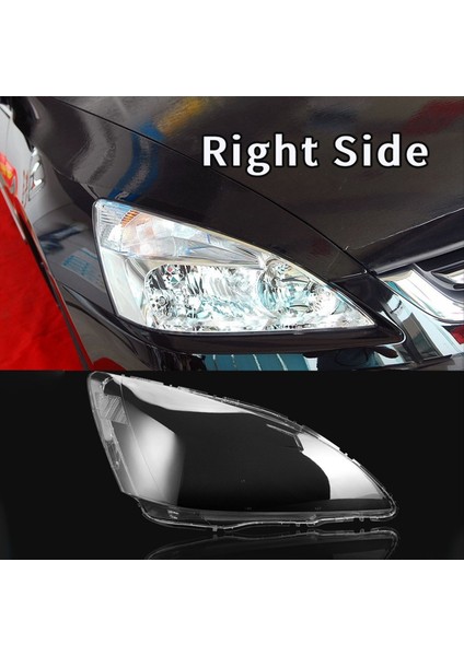 Sağ Araba Far Lens Kapağı Kafa Işık Lambası Lambası Honda Accord Için 2003-2007 Için Ön Işık Kabuğu (Yurt Dışından) modelleri