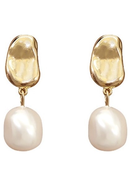 Kulak Deliği Olmayan Kadınlar Için Inci Klipsli Küpeler (Yurt Dışından)