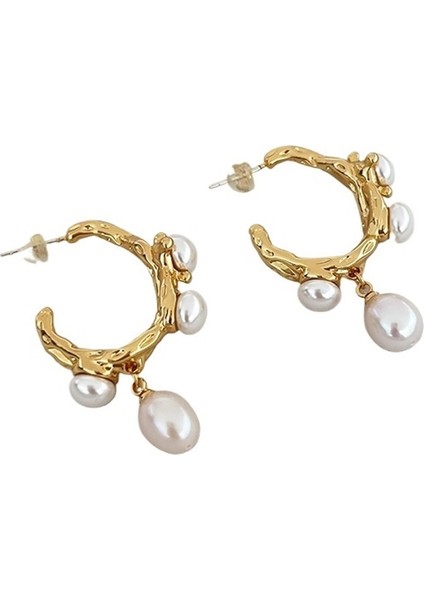 Vintage C Şeklinde Doğal Tatlı Su Incisi Küpeler (Yurt Dışından) fiyatları