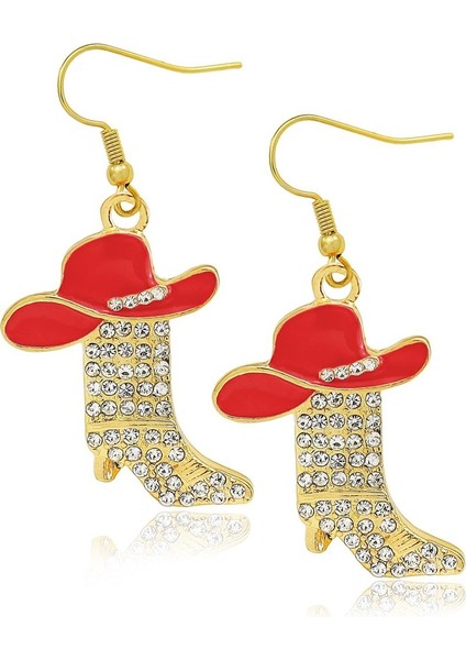 Kolyeli Batı Tarzı Çizme Küpeler, S925 Ayar Gümüş, Zarif ve Çok Yönlü Kadın Küpeleri (Set 2) (Yurt Dışından)