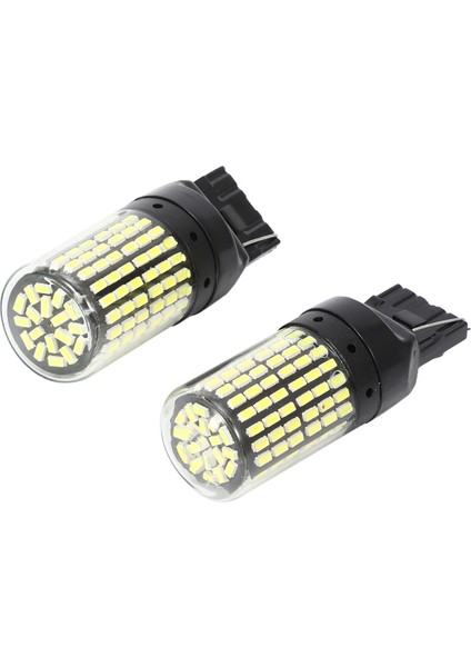 4pcs Süper Parlak Kanbus T20 7440 W21W WY21W 144-SMD Ters Işık Dönüşü Sinyal Ampulleri Siyah Kabuk (Beyaz Işık) (Yurt Dışından) fiyatları