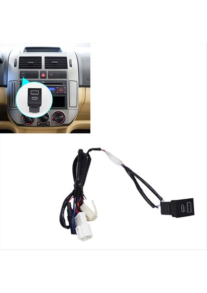 Araba Qc3 0+Pd Hızlı Şarj Cihazı Soketi 12V/24V USB Şarj Emici Vw Polo 2004-2009 Için (Yurt Dışından) fiyatları