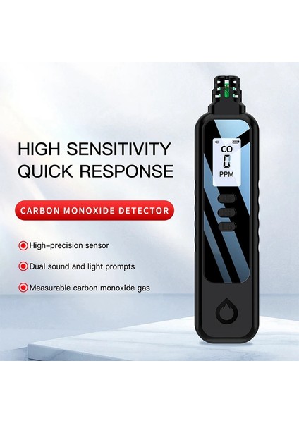 Karbon Monoksit Test Cihazı Taşınabilir Karbon Monoksit Detektörü Ev Küçük ve Taşınabilir Karbon Monoksit Detektörü (Beyaz) (Yurt Dışından) modelleri