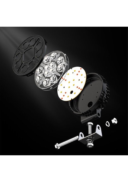 4 Inç Araba LED Iş Işıkları Kamyon Atv Için Tur Gün Koşu Işıkları (Yurt Dışından) modelleri