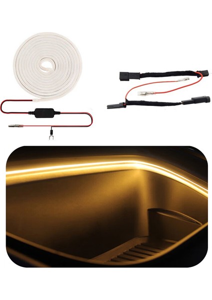 Evrensel 12V Fırfır Parlak LED Şerit Tesla Model 3 Y 18-23 Gaga Işık Kırmızı (Yurt Dışından) indirimleri