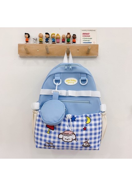 Büyük Kapasiteli Çocuk Sırt Çantası Kontrast Renk Erkek ve Kız Öğrenci Çantası Anaokulu Ilkokul Çantası Çocuk Sırt (Yurt Dışından)