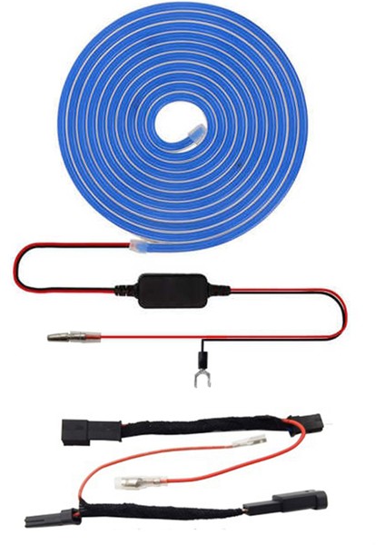 Evrensel 12V Fırfman Parlak LED Şerit Tesla Model 3 Y 18-23 Bagaj Açık Mavi Için (Yurt Dışından)