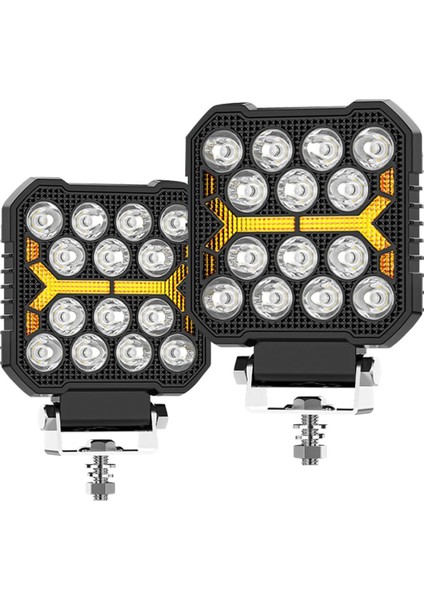 4 Inç Araba LED Iş Işık Flaşı Far Beyaz Sarı Offroad Kamyon Arabalar Için Işık Spot Işık Suv Boat (Yurt Dışından) indirimleri