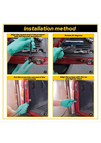 Araba Arka Bagaj Kapağı Kabloları E3TZ943052B E3TZ9943053B Ford F150 F250 F350 1983-1996 (Yurt Dışından) indirimleri