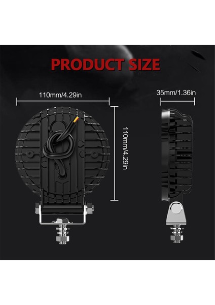 4 Inç Araba LED Iş Işıkları Kamyon Atv Için Tur Gün Koşu Işıkları (Yurt Dışından) fırsatları
