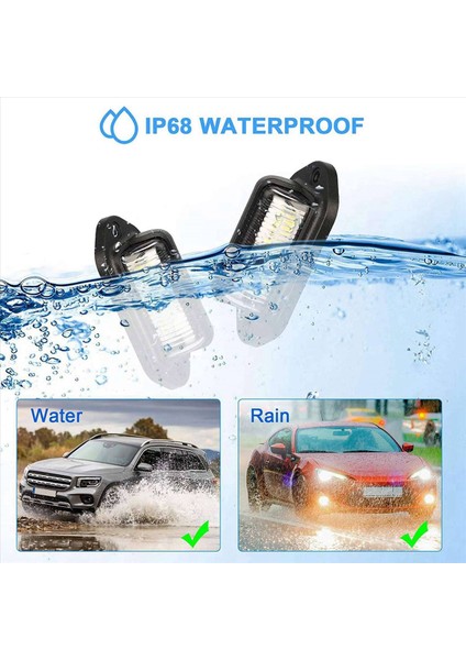 8pcs 12V LED Numara Plaka Plaka Işığı Otomobil Tekneleri Motosiklet Otomotiv Uçak Rv Kamyon Römork Dış Lambalar (Yurt Dışından) fırsatları