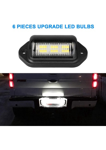 10PCS 12V LED Numara Plaka Plaka Işığı Otomobil Tekneleri Motosiklet Otomotiv Uçak Rv Kamyon Trailer Dış Lambalar (Yurt Dışından) fiyatları
