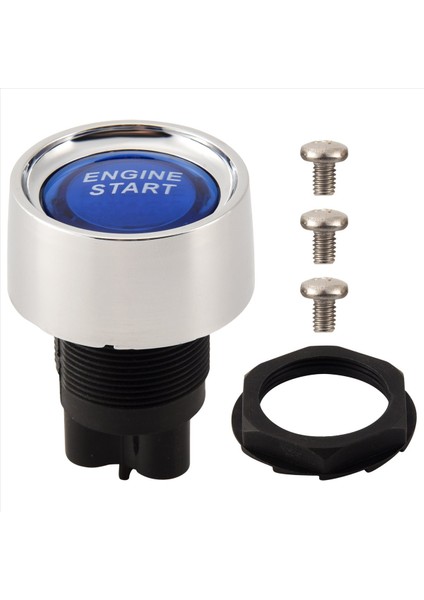Motor Düğmesi Araba Dc 12V 24V Mavi Araç Başlat Motor Düğmesi Işık Anahtarı Düğmesi Başlangıç Atlama Anahtarı Yarış Mavisi Için (Yurt Dışından)