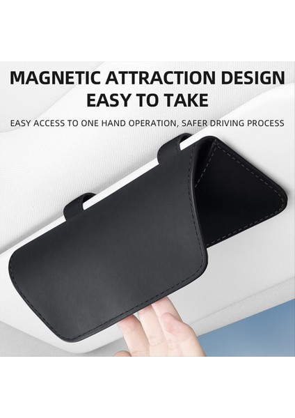 Araba Gözlük Kılıfı Oto Güneş Vizör Gözlükleri Tutucu Güneş Gözlüğü Klip Kartı Bilet Tutucu Iç Evrensel Depolama C (Yurt Dışından) modelleri