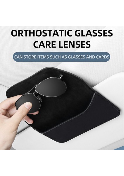 Araba Gözlük Kılıfı Oto Güneş Vizör Gözlükleri Tutucu Güneş Gözlüğü Klip Kartı Bilet Tutucu Iç Evrensel Depolama C (Yurt Dışından) fırsatları