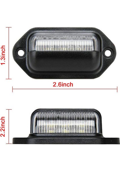 8pcs 12V 6 Smd LED Dış Loser Tesisi Etiket Işık Plaka Lambası Araba Kamyonu Rv Römork Tekne (Yurt Dışından) indirimleri