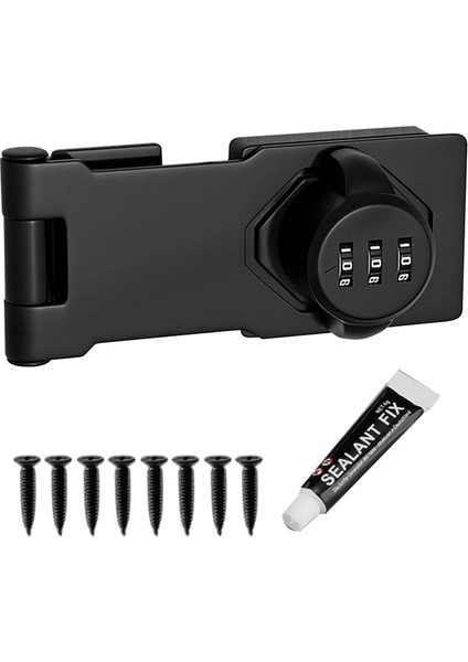 Ev Kabini Şifre Kilitleri Kabine Kapı Kombinasyonu Kilidi Kapı Kilidi Toka Kapı Dolabı Gizlilik Kilidi (Siyah) (Yurt Dışından)