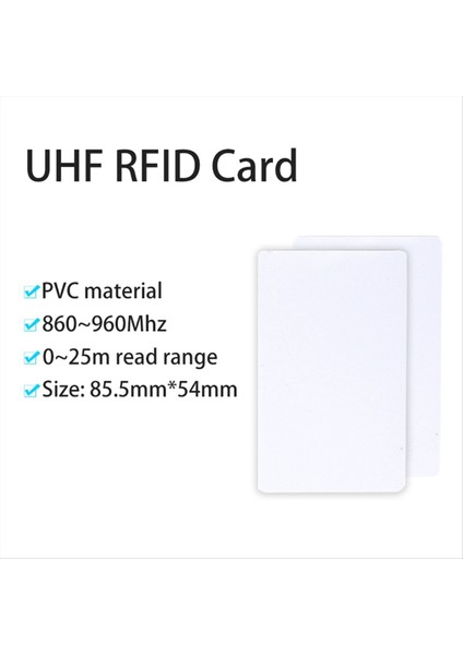 100PCS Uhf 860-960MHZ Uzun Okuma Aralığı Beyaz Kart Pasif Uhf Rfıd Pvc Kart Erişim Yönetimi Için (Yurt Dışından) modelleri