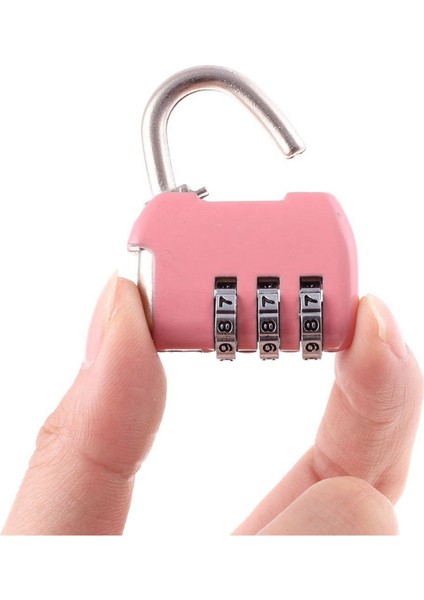 2x Bagaj Kutusu Yeniden Yerleştirilebilir Kombinasyon Kilit Asma Kilit 3 Haneli Pembe (Yurt Dışından) modelleri