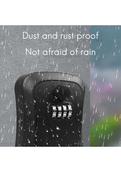 3x Anahtar Kilit Kutusu Duvara Monte Çinko Alaşım Anahtar Kutusu Hava Durumu Geçirmez 4 Hanaklı Kombinasyon Anahtar Depolama Kilit Kutusu (Yurt Dışından) indirimleri