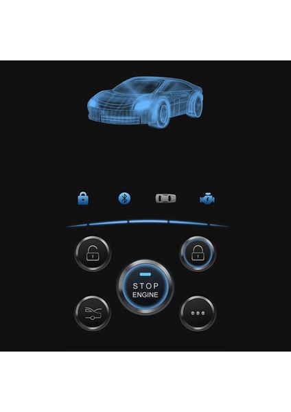 Cep Telefonu Uzaktan Kumanda Araba Autostart Motor 1 Düğmesi Başlat Sistemi Stop Sistemi Otomatik Motor Başlangıç Kilitleme (Yurt Dışından) fırsatları