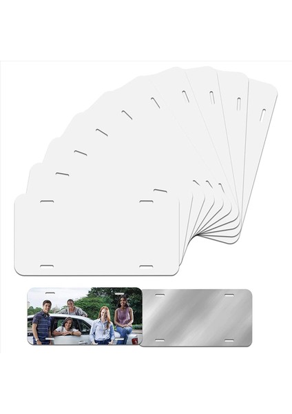 20PCS Süblimasyon Plakası Boş Isı Termal Transfer Sayfası Otomobil Plaka Etiketi Araba Dekorasyonu Için Özel 12X6IN (Yurt Dışından) modelleri